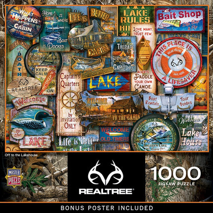 Realtree Off to the Lakehouse 1000 Piece Puzzle
