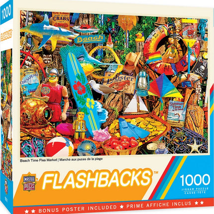 Flashbacks Beach Time Flea Market 1000 Piece Puzzle