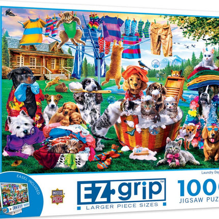 EZ Grip Laundry Day Rascals 1000 Piece Puzzle