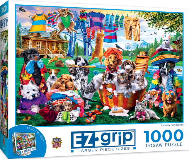 EZ Grip Laundry Day Rascals 1000 Piece Puzzle