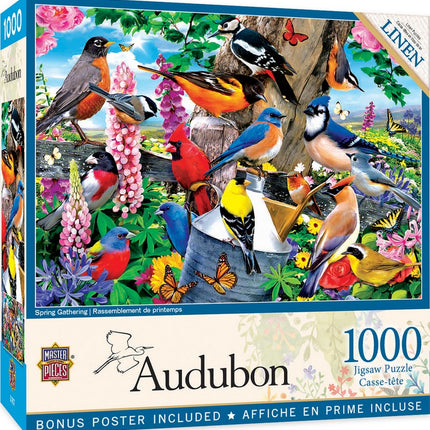Audubon Spring Gathering 1000 Piece Puzzle