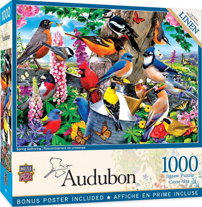 Audubon Spring Gathering 1000 Piece Puzzle