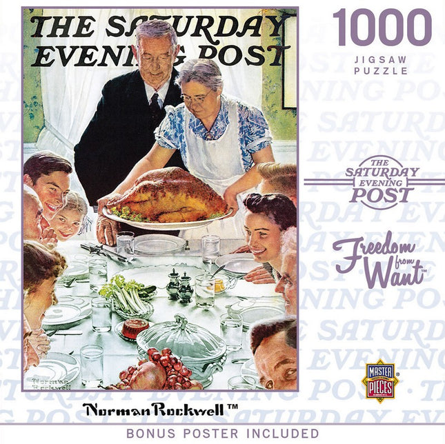 Saturday Evening Post Freedom from Want 1000 Piece Puzzle