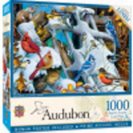 Audubon Snow Birds 1000 Piece Puzzle