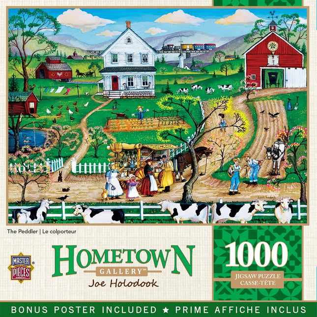 Hometown Gallery The Peddler 1000 Piece Puzzle