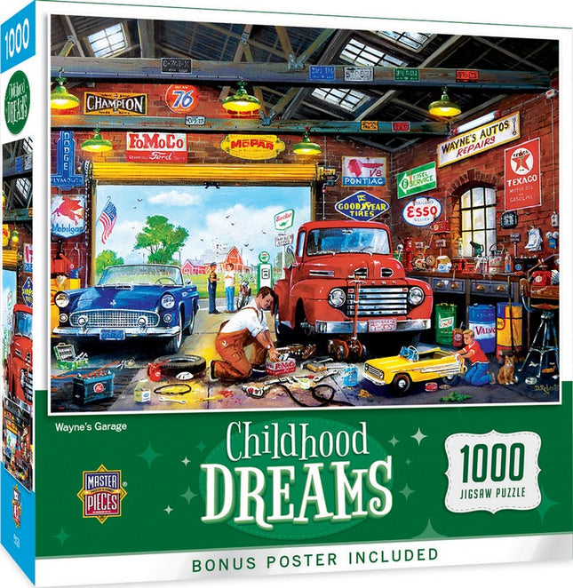 Childhood Dreams Wayne's Garage 1000 Piece Puzzle