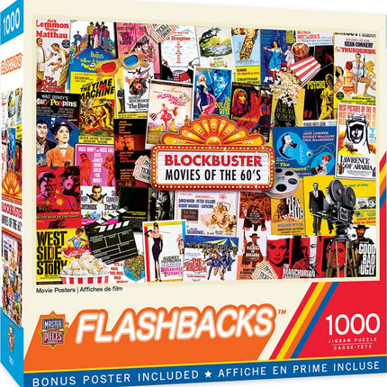 Flashbacks Movie Posters 1000 Piece Puzzle