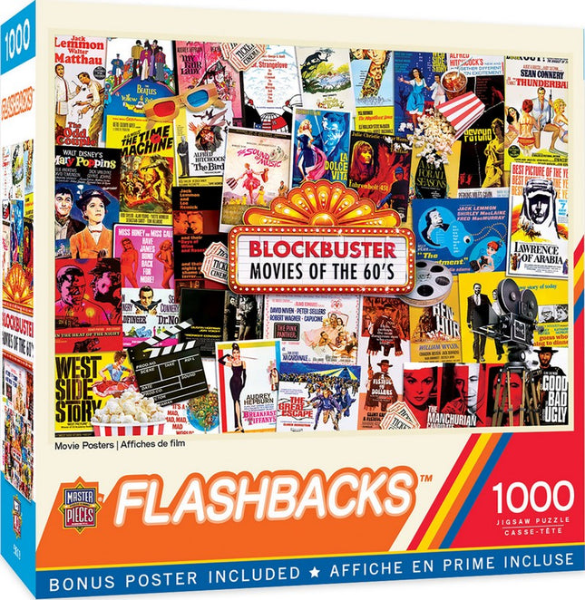 Flashbacks Movie Posters 1000 Piece Puzzle