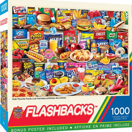 Flashbacks Kids' Favorite Foods 1000 Piece Puzzle