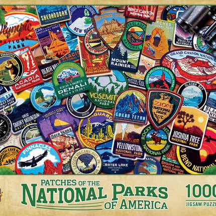 National Parks Patches 1000 Piece Puzzle