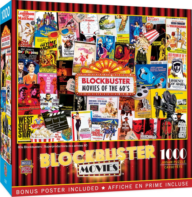 Blockbuster Movies 60's 1000 Piece Puzzle
