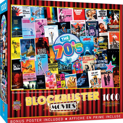 Blockbuster Movies 70's 1000 Piece Puzzle