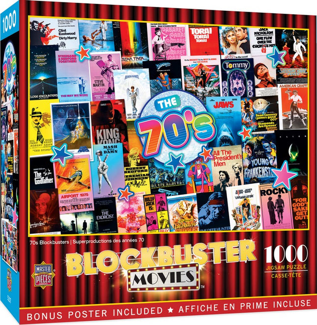 Blockbuster Movies 70's 1000 Piece Puzzle