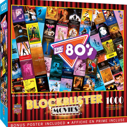 Blockbuster Movies 80's 1000 Piece Puzzle