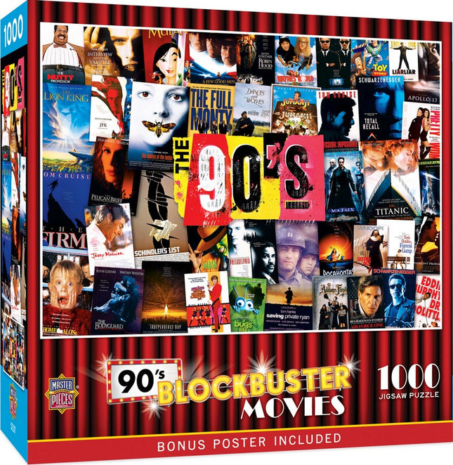 Blockbuster Movies 90's 1000 Piece Puzzle