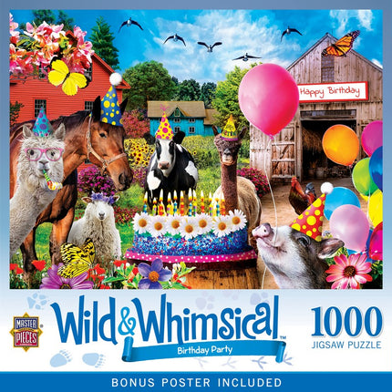 Wild & Whimsical Birthday Party 1000 Piece Puzzle