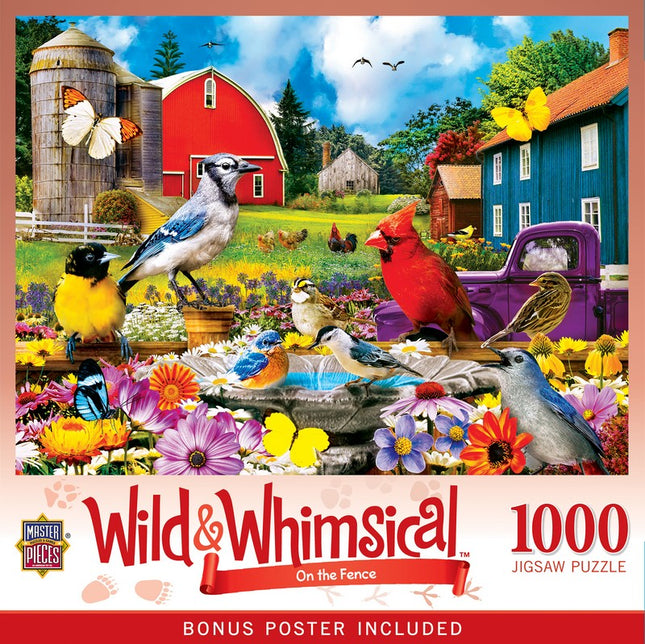 Wild & Whimsical On the Fence 1000 Piece Puzzle