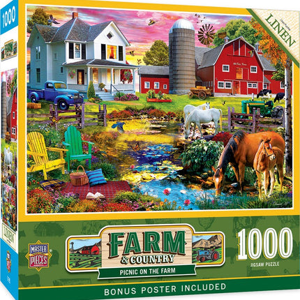 Farm & Country Picnic on the Farm 1000 Piece Puzzle