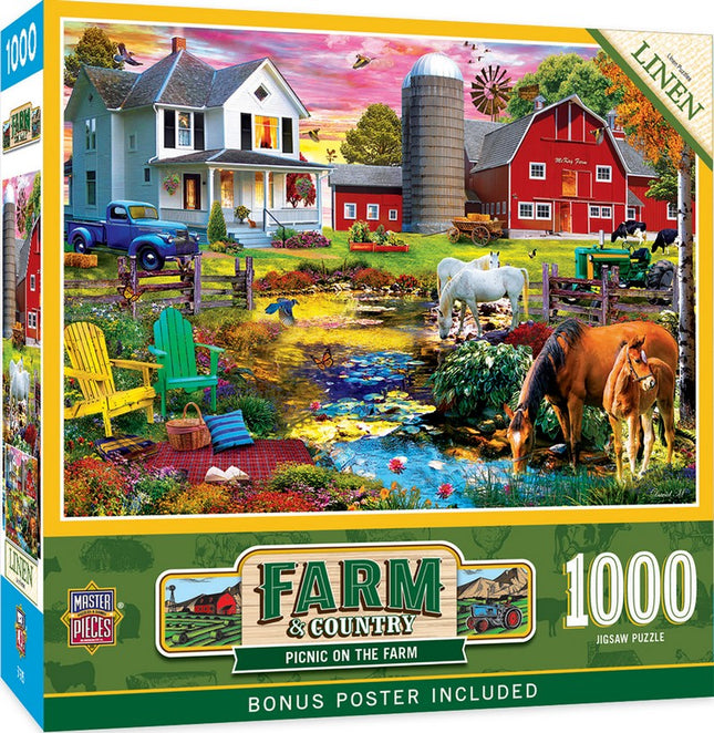 Farm & Country Picnic on the Farm 1000 Piece Puzzle
