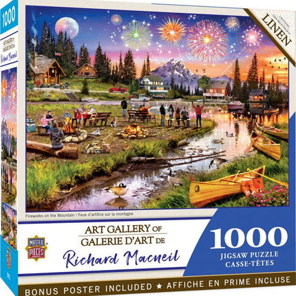Art Gallery Fireworks on the Mountain 1000 Piece Puzzle
