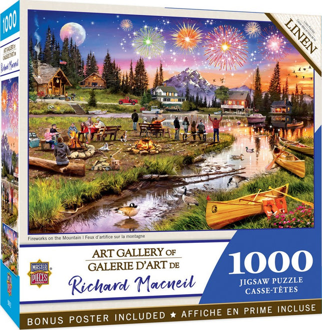 Art Gallery Fireworks on the Mountain 1000 Piece Puzzle