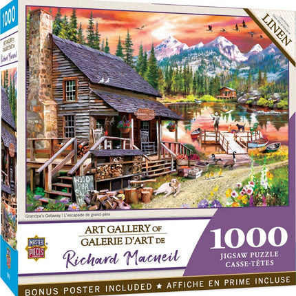 Art Gallery Grandpa's Getaway 1000 Piece Puzzle