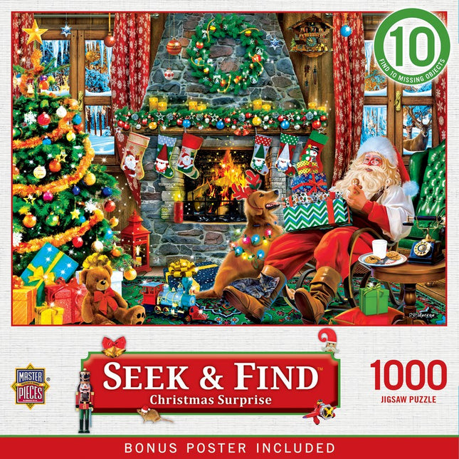 Holiday Seek & Find Christmas Surprise 1000 Piece Puzzle