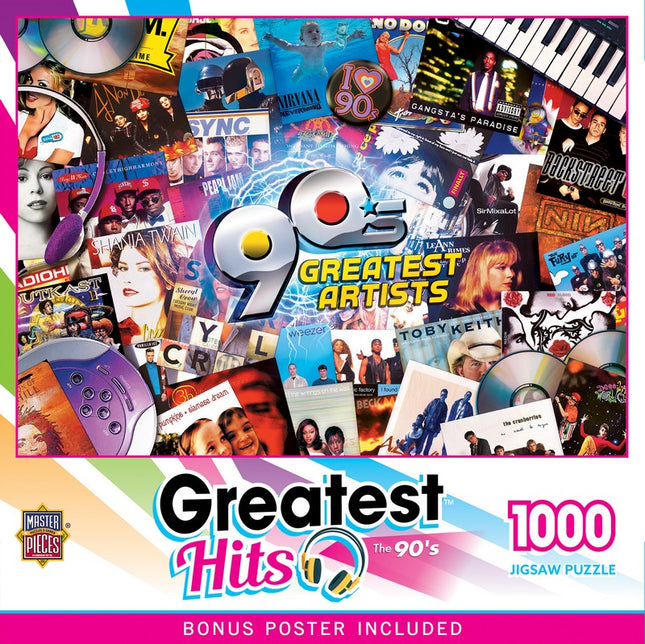 Greatest Hits 90's 1000 Piece Puzzle