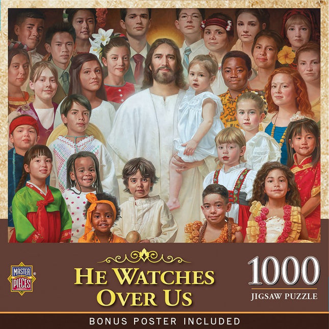 Inspirational He Watches Over Us 1000 Piece Puzzle