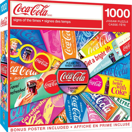 Coca-Cola Signs of the Times 1000 Piece Puzzle