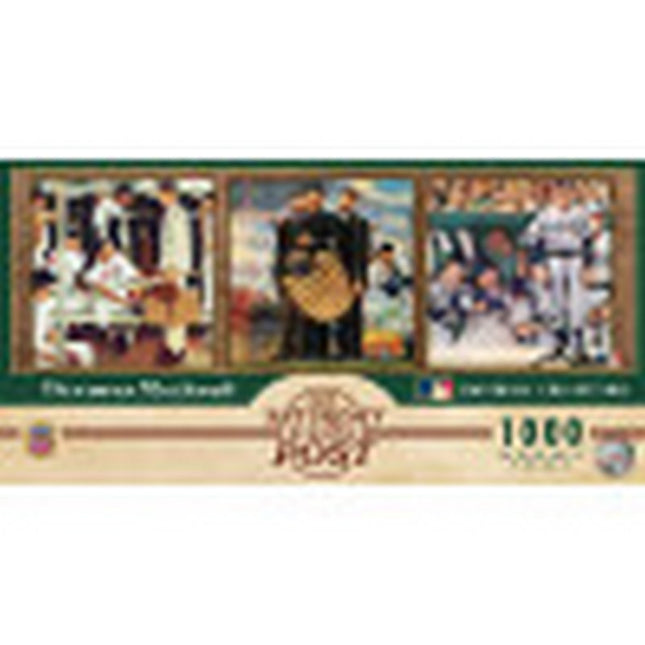 Norman Rockwell SEP Baseball 1000pc Panoramic Puzzle