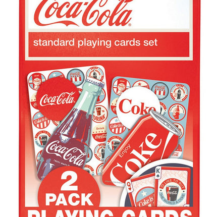 Coca-Cola 2 Pack Playing Cards with Tin