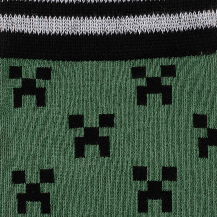Minecraft Creeper Men's Sock Set : 3 Pairs