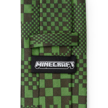 Minecraft Pixelated Creeper Green Men's Tie