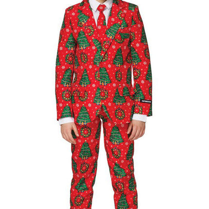 Boy's Red Christmas Suit