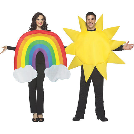 Rainbow And Sun Couples Costume