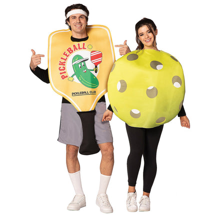 Adult Pickle Ball Paddle/Ball Couple Costume