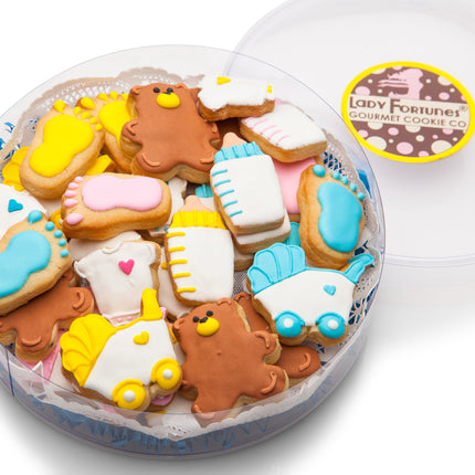 New Baby Mini Iced Sugar Cookies - Clear Acetate
