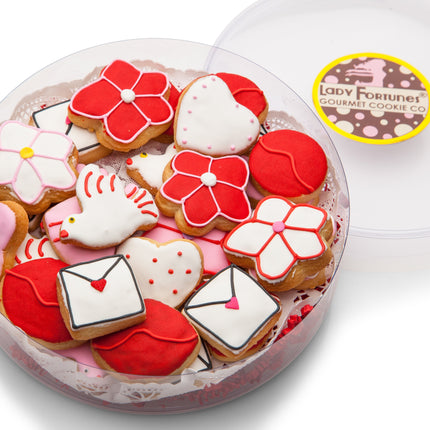 Lots of Love Assorted Mini Iced Sugar Cookies - Clear Acetate