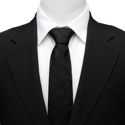 Marvel Avengers Paisley Icons Print Black Tie