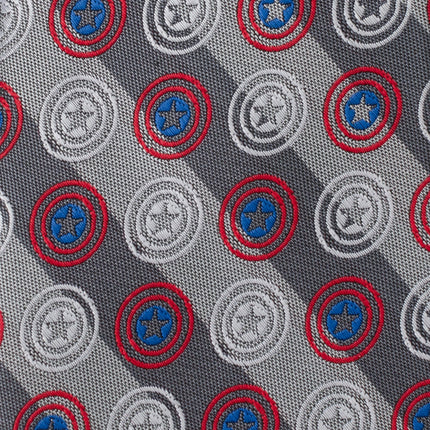 Marvel Captain America Gray Stripe Men's Tie