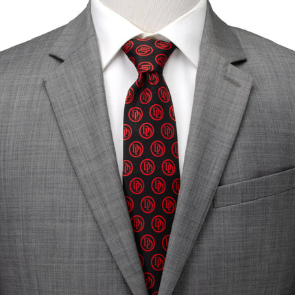Marvel Daredevil Men's Black Tie