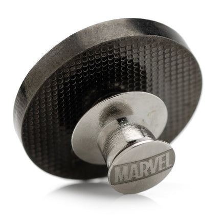 Marvel Daredevil Men's Black Tie and Embossed Logo Lapel Pin Set
