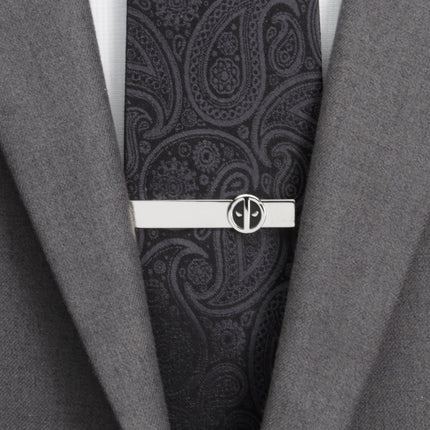 Marvel Deadpool Silver Mask Tie Bar