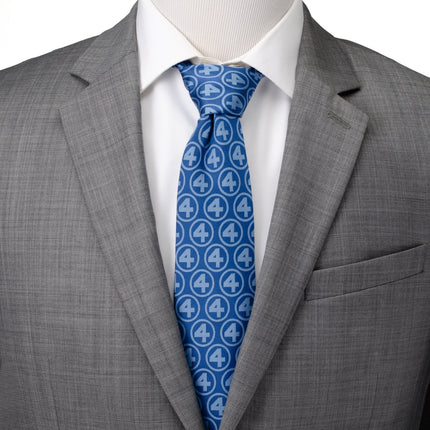 Marvel Fantastic Four Men's Blue Tie