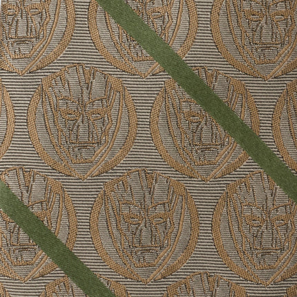 Marvel Guardians of the Galaxy Groot Tan Striped Men's Tie