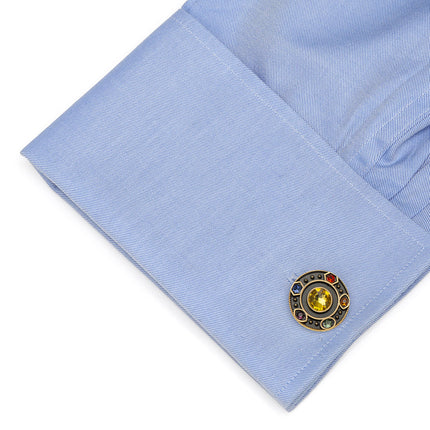 Marvel Avengers Infinity Stones Antique Gold Cufflinks