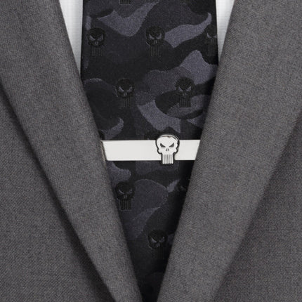 Marvel The Punisher Silver Tie Bar