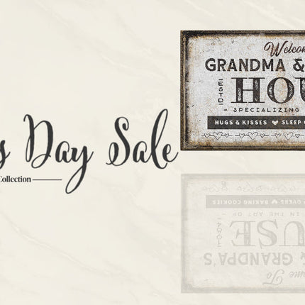 Grandma & Grandpas House Canvas Sign | Grandparent Gift