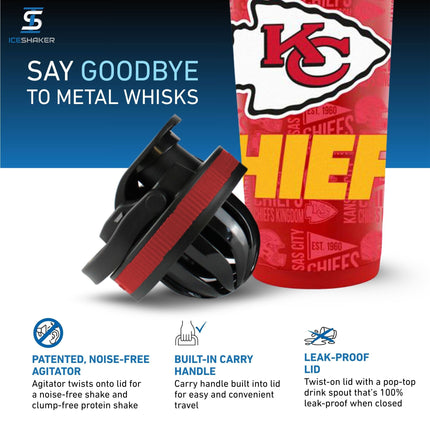 Officially Licensed Kansas City Chiefs 26oz Ice Shaker